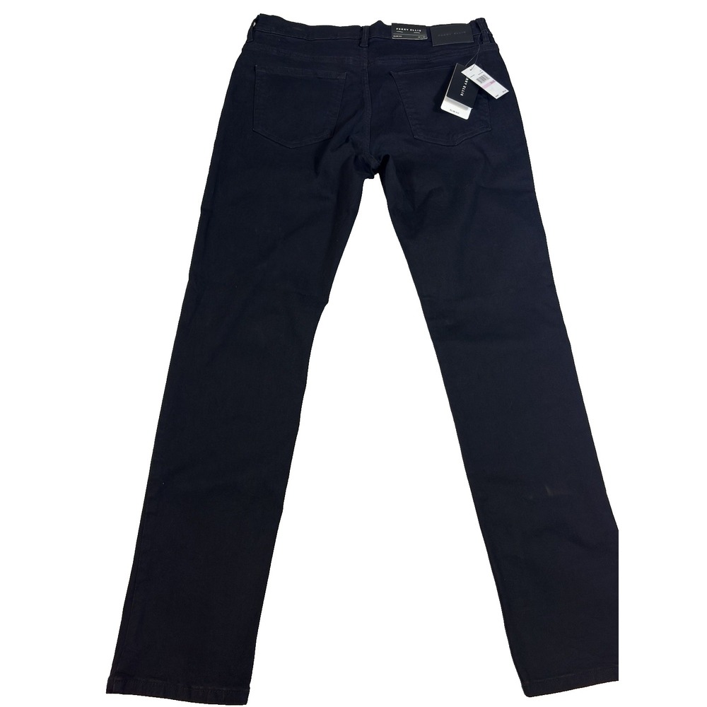 Perry Ellis Slim Fit Black Wash Leg Stretch Jeans 32 X 32 Tapered -NWT!